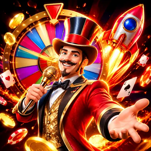 Roda de game show com segmentos coloridos de bônus