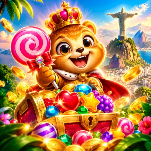 Doces e frutas coloridas do slot Sweet Bonanza
