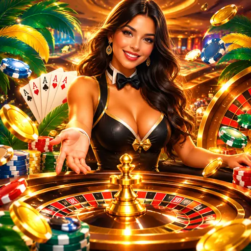 Crupiê de blackjack em mesa ao vivo do b29.com distribuindo cartas reais